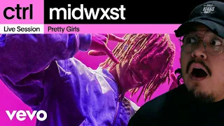 1ST LISTEN REACTION midwxst - Pretty Girls (Live Session)  Vevo ctrl