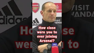 "HOW CLOSE WERE YOU TO EVER JOINING ARSENAL?" Max Allegri On Previous Arsenal Links 🗣️🤣 #shorts