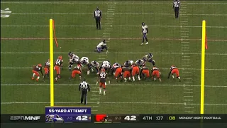 Justin Tucker INTENSE Game Winning 55-Yard Field Goal! vs. Browns | NFL