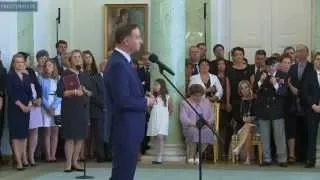 Prezydent Andrzej Duda powołał ministrów i szefa BBN