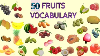 Fruits vocabulary||50 fruits name in english with pictures||#fruitsname|#english|#vocabulary|#fruit