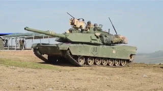 U.S. Army Soldiers Conduct Live Fire Exercises with M1 Abrams Tanks