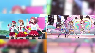 Genki Zenkai DAY! DAY! DAY! || Love Live! PS4 vs. iOS MV Comparison