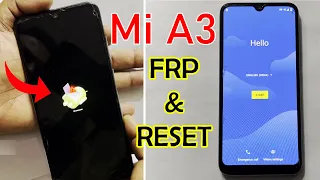 Xiaomi Mi A3 :-  Hard Reset/FRP Bypass - No PC Need (2023 Latest Update) 100% WORK