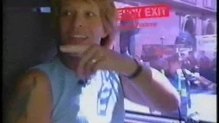 Bon Jovi arriving at Times Square, NY 2002