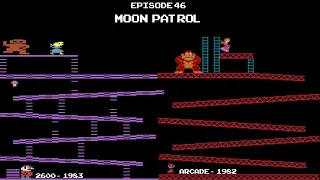 Arcade Games Vs Atari 2600 - Moon Patrol