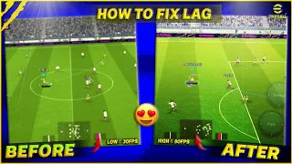 How To Fix Lag in eFootball 2024 Mobile 😍 | Best Steps & App To Use - Fix Lag Issue Now!!!