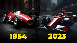 The Evolution of Formula 1 Cars 1950 - 2023