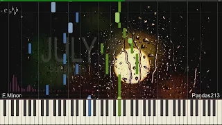 [Synthesia Piano] 줄라이 [July] - Somewhere (+Accompaniment)