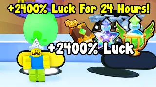 Opening New Egg With 2400% Luck For 24 Hours To Get These Pets In Pet Simulator 99!