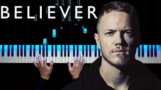 Imagine Dragons - Believer | Piano tutorial | Sheets