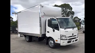 Hino Truck Sydney Australia - Hino 300 Series - 616 AT 3430 Wide Pantech Truck with Dhollandia Lift