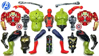 Merakit mainan spiderman, sirenhead, thor, hulk smash, batman