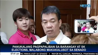 Panukalang pagpapaliban sa Barangay at SK elections, malabong makakalusot sa senado
