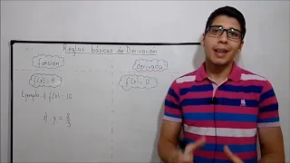 Derivadas- reglas básicas de derivación