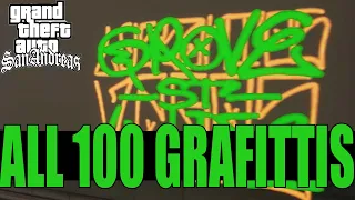 GTA San Andreas Definitive 2021 Guide - Collectibles - All 100 Graffiti Locations - Fundorte