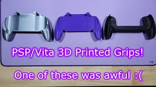 PSP/Vita 3D Printed Grip Roundup!