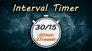 30/15 Interval Timer || Tabata 30/15 Timer || TheMusic2Go ||