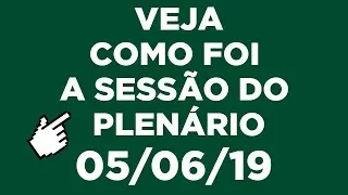 Veja o que foi aprovado no Plenário nesta quarta-feira – 05/06/19