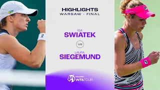 Iga Swiatek vs. Laura Siegemund | 2023 Warsaw Final | WTA Match Highlights
