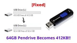 How to Fix 64GB Pendrive Becomes 412KB [Fixed] - MSRJIHAD