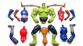 Avengers Toys Assemble Spider-Man, Captain America, Hulk Smash and Siren head ~ Avengers
