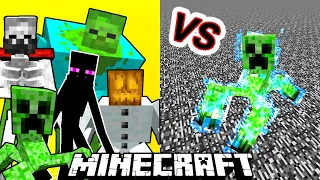 Charged Mutant Creeper Vs. Mutant Monsters in Minecraft