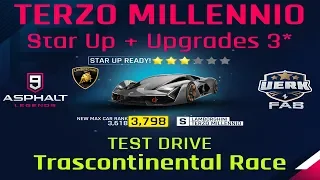 Asphalt 9 | Lamborghini Terzo Millennio | Star Up / Upgrades 3⭐️ + Test Drive @Transcontinental Race