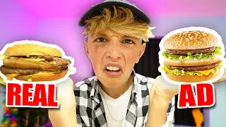 FAST FOOD ADS VS. REALITY EXPERIMENT!! (shocking)