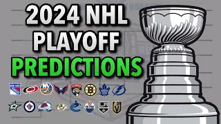 2024 NHL Stanley Cup Playoff Predictions
