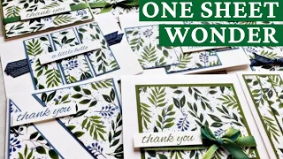 One Sheet Wonder & 11 Gorgeous Cards!