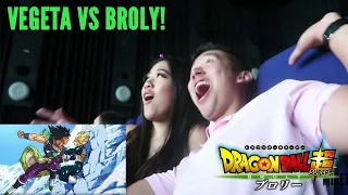 VEGETA vs BROLY ! Dragon Ball Super: Broly Cinema LIVE REACTION !!