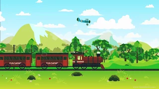 Train Chase 2D Motion Graphic