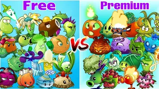 Team Free vs Team Premium | Which Plants Team is the best - PVZ2 MK