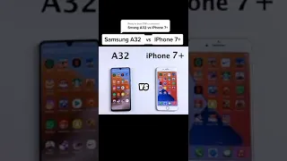 Samsung Galaxy a32 vs iphone 7 plus pubg test #pubgtest #mobiletesting