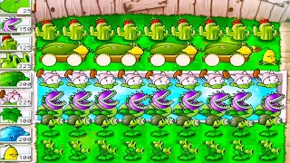 Plants vs. Zombies Last Stand Endless 6 Line Plants vs. All Zombies | 5 Flags Completed (FULL HD)