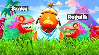 Chowany w PARKU JURAJSKIM jako RAPTOR! Fortnite