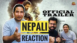 Beast Hindi Trailer REACTION (RAW) | Thalapathy Vijay | Sun Pictures | Nelson | Anirudh