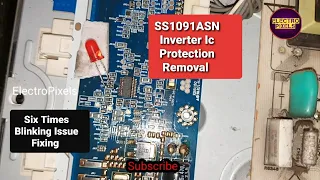 SS1091ASN Inverter Ic Protection Removal|Sony kdl-32bx300 Six times Red light blinking|Tvreparing