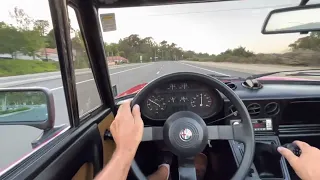 1986 Alfa Romeo Spider Driving Video