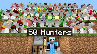 Minecraft Manhunt but it’s VS 50 Hunters..