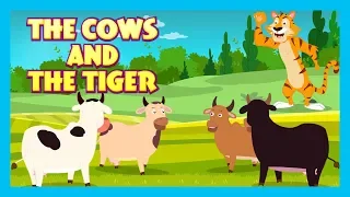THE COWS AND THE TIGER - MORAL STORY FOR KIDS || BEDTIME STORIES - KIDS HUT STORIES