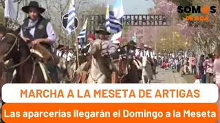 Se desarrolla la marcha a la Meseta de Artigas, las aparcerías llegarán el Domingo al acto central