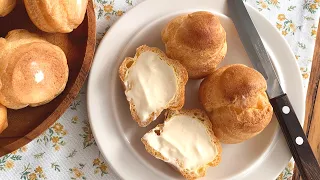 Cream puffs recipe | Choux pastry