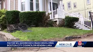 Mayor addresses crash involving Boston city councilor