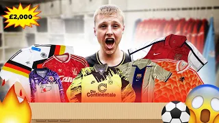 UNBOXING A £2,000 VINTAGE FOOTBALL SHIRTS MYSTERY BOX - INCREDIBLE! (1/2)