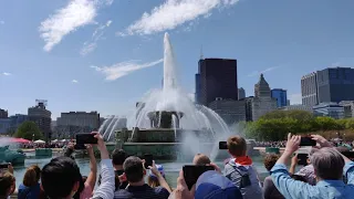 Chicago Buckingham Fountain Switched On