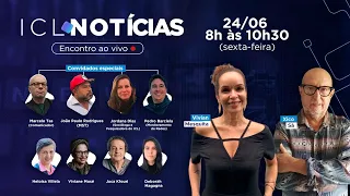 🔴 ICL NOTÍCIAS - LULA FOLGA NA LIDERANÇA E VENCERIA NO PRIMEIRO TURNO, APONTA DATAFOLHA - 24/06