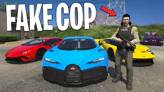 Robbing Dealerships as Fake Cop in GTA 5 RP..
