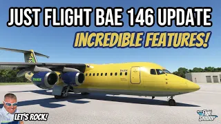 Just Flight BAE 146 Professional Update | A True Masterpiece! Cabin Features! MSFS2020 Xbox